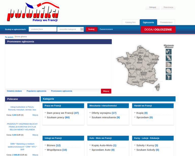 Awaria portalu polonika fr i błąd 503 na ekranie