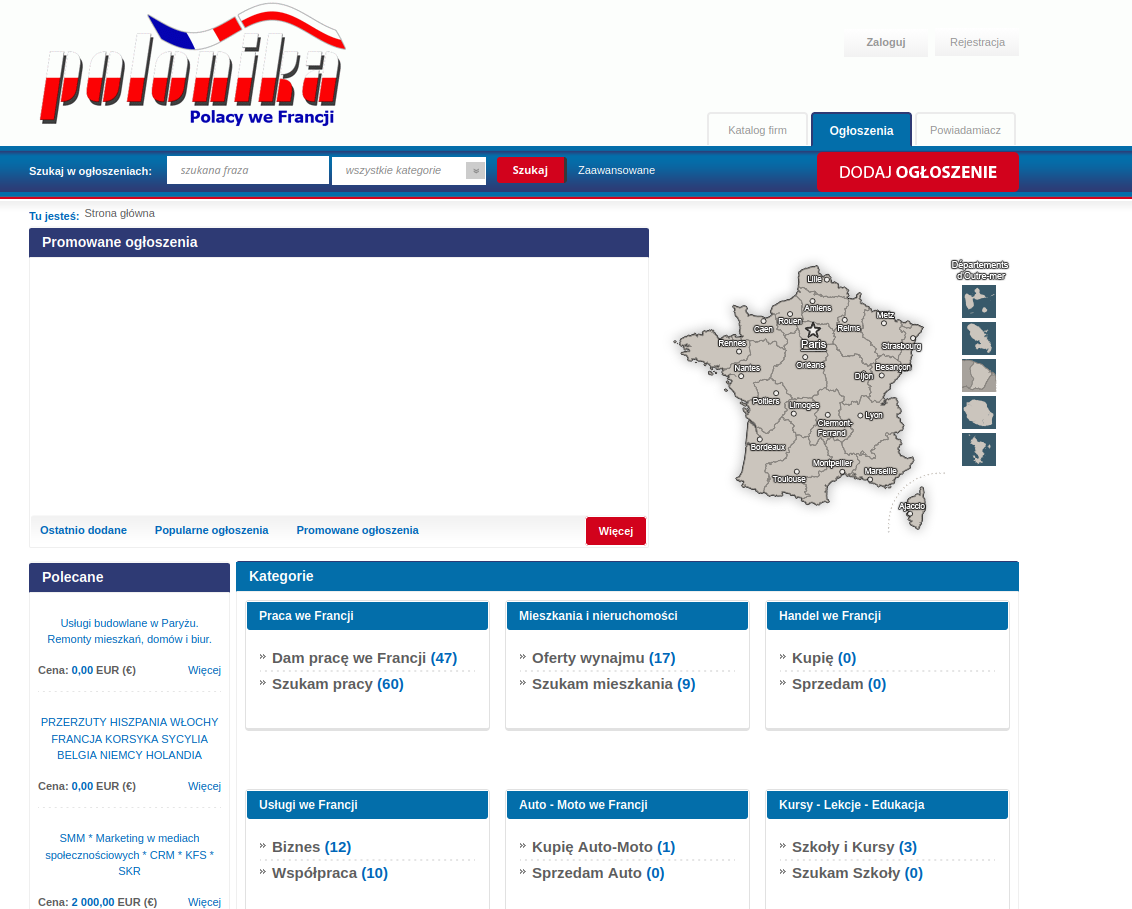 Awaria portalu polonika fr i błąd 503 na ekranie