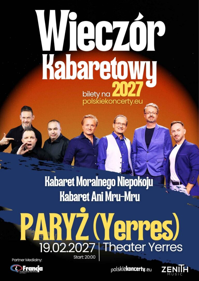 Wieczór Kabaretowy Paryż - Kabaret Ani Mru-Mru i Kabaret Moralnego Niepokoju w Theater Yerres
